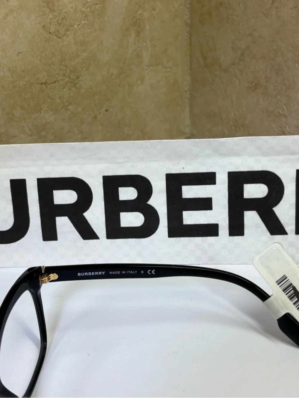 New Burberry B2323 3001 Black Optical Glasses